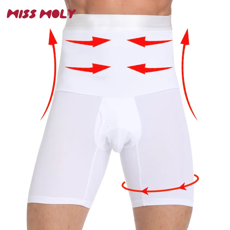 Waist Tummy Shaper Body Shaper Tummy Control Compression Shorts Mens Belly Slimming Shapewear Abdomen Reducer Panties Fitness Boxer Pants Underwear 230824