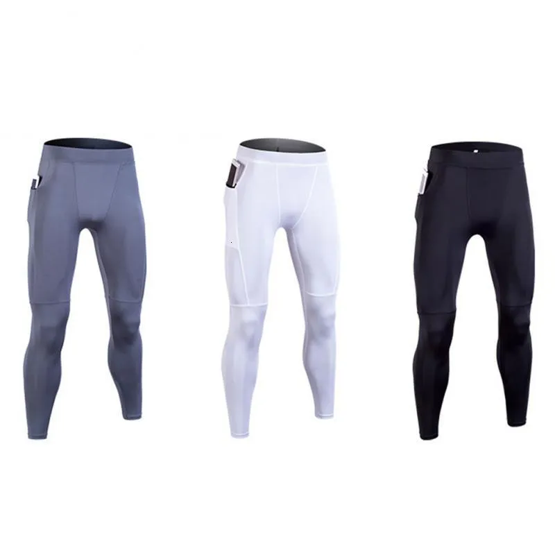 Calças de ciclismo calças de compressão leggings homens correndo esporte calças de secagem rápida calças de treinamento de fitness masculino roupas de treino 230825