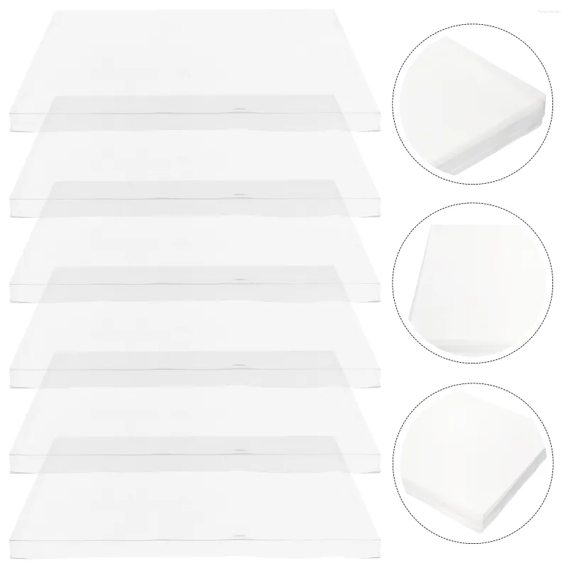 Bolsas de almacenamiento 6 PCS Clear para joyería Organizador Bandeja Cubiertas de polvo Pantalla transparente de plástico