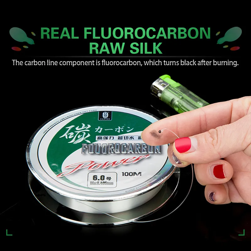 ZUKIBO 50M/100M Fluorocarbon Braided Fluorocarbon Fishing Line Japanese  Imported Carbon Fiber, 125kg Monofilament For Sinking Sea Fishing 230825  From Shu09, $16.72