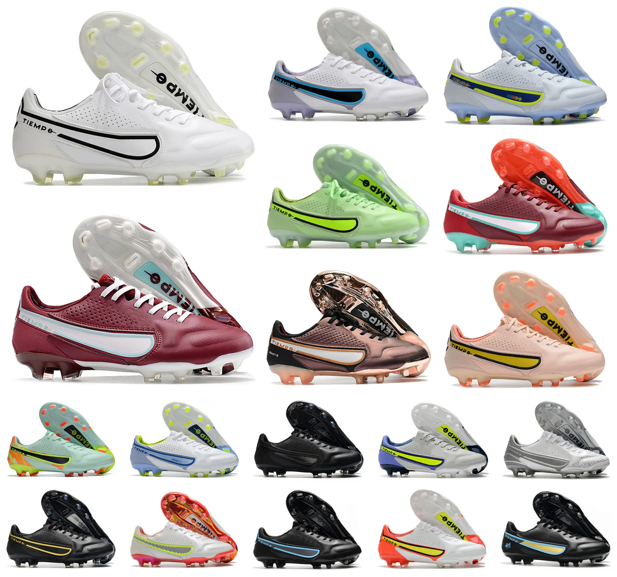 Scarpe da calcio da uomo Tiempo Legend IX 9 Elite FG Football 2 9th 9S Stivaletti bassi Tacchetti US6.5-11