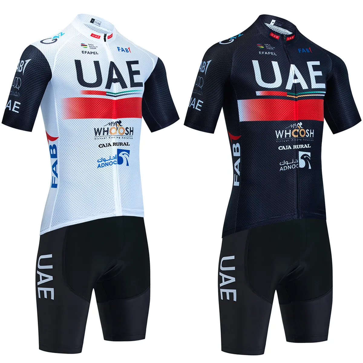 Novo 2024 equipe dos emirados árabes unidos camisa de ciclismo conjunto calções de bicicleta das mulheres dos homens italia secagem rápida pro ciclismo maillot camisa 20d babadores calças roupas