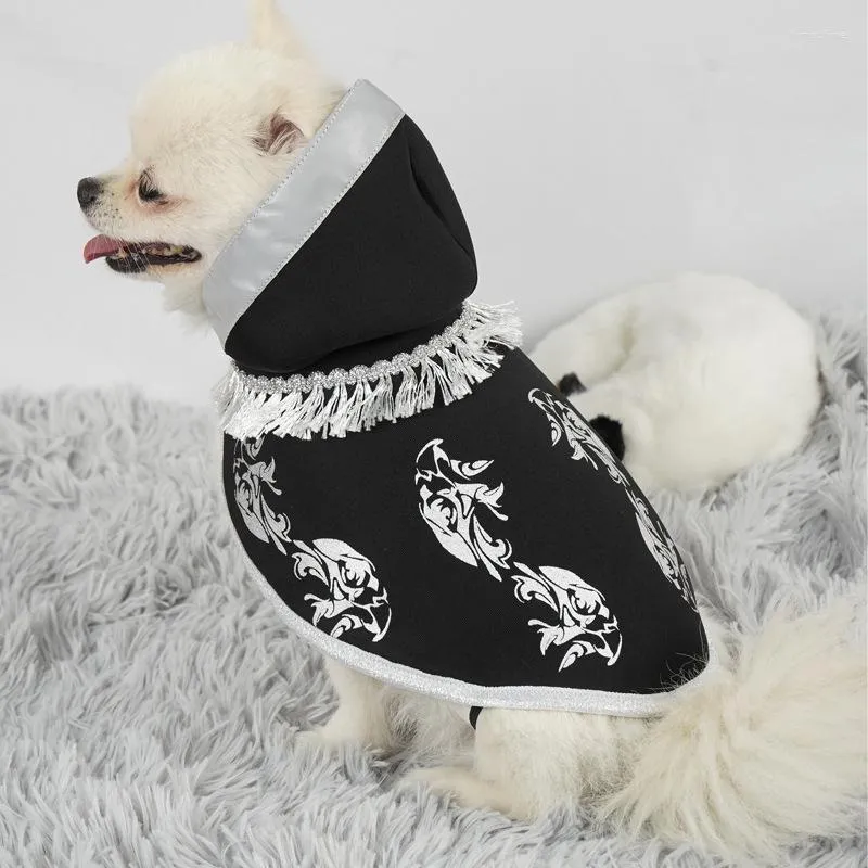 Kat kostuums Halloween huisdier cape decoratie coole mantel hoed cosplay kostuum kerst aankleden kleding voor chihuahua kleine hond