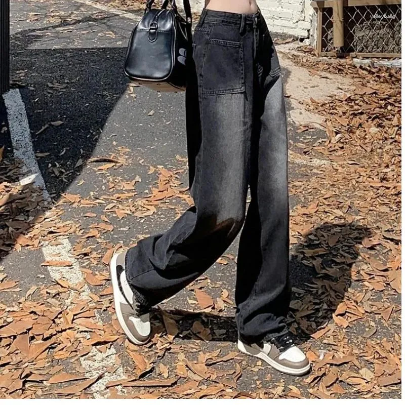 Baggy Jeans Jeans Femme Vintage Baggy Jeans Jeans Cintura Alta