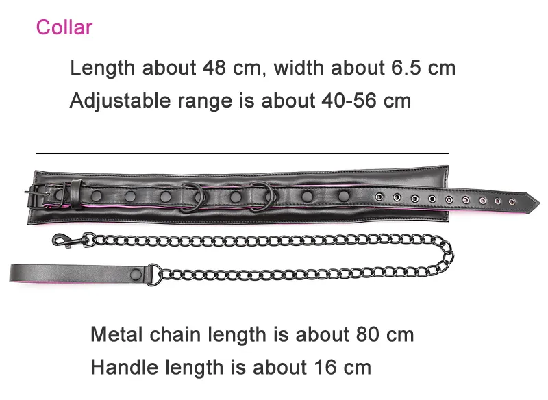 Bondage Bdsm Set For Couples Leather Restraints Collars Cuffs_voghion.com
