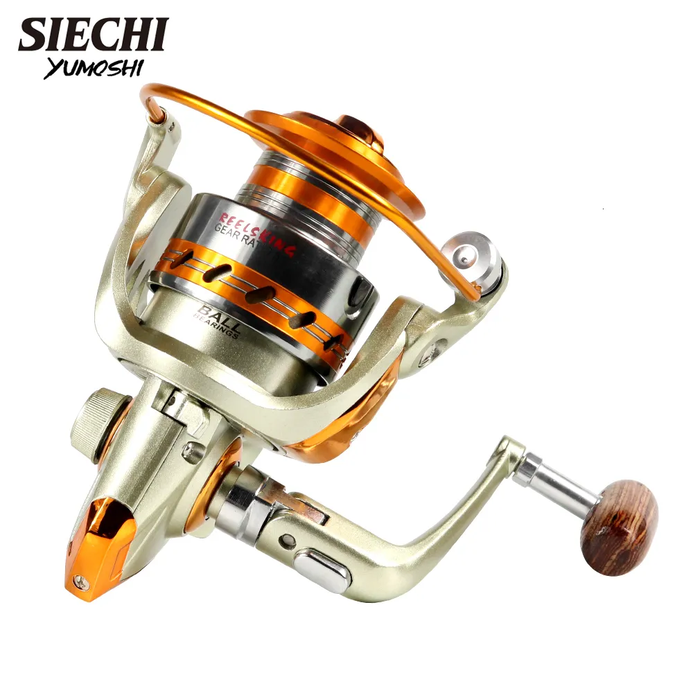 Fly Fishing Reels2 Yumoshi Selling EF 1000 9000 Reel 12BB 55 1 Metal Spool  Spinning Reels Folding Handle Europe 230825 From Shu09, $26.46