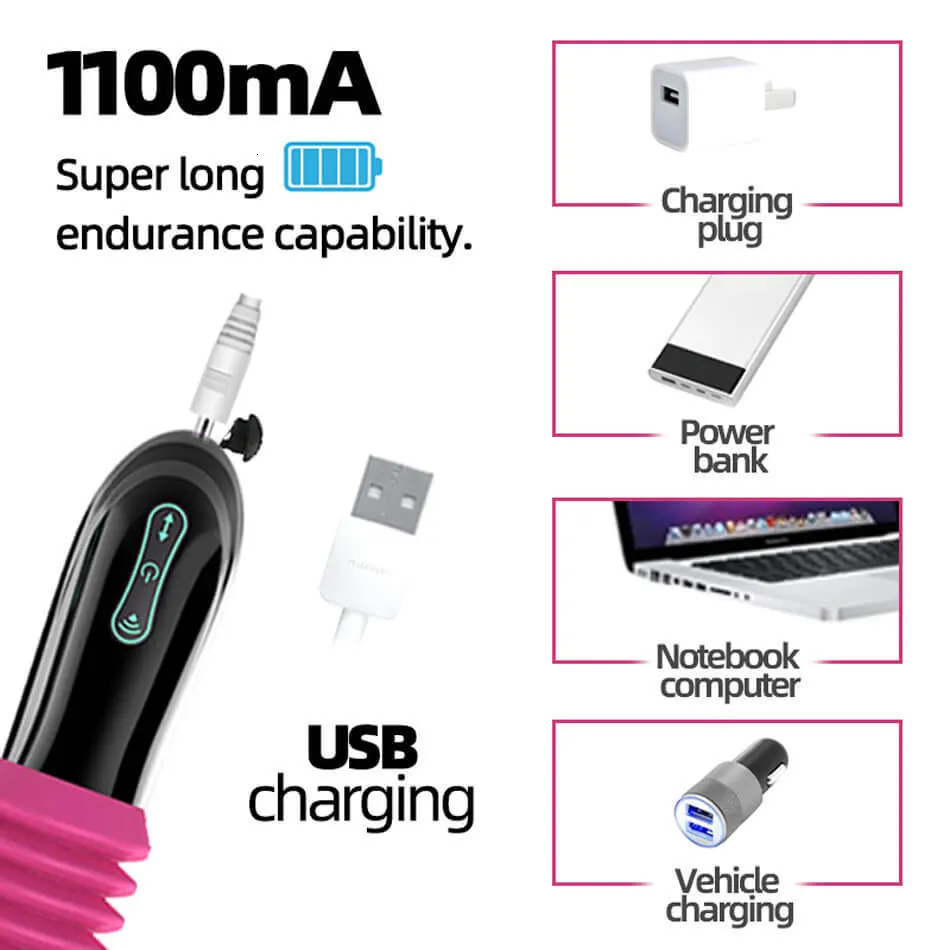 Vuxenleksaker Sex Teleskopisk hine Automatisk dragning och insättning av pistol Kvinnors onani Vibrationsstimulering 2023_voghion.com