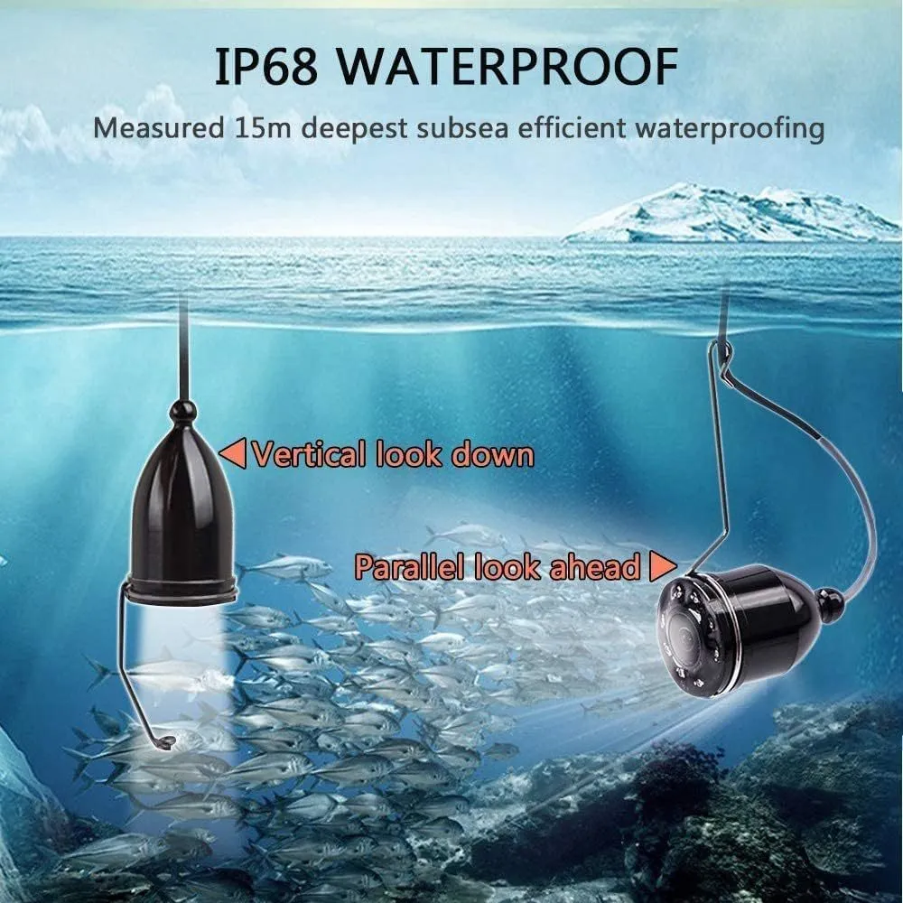 Portable Underwater Fish Finder With 43 IPS Monitor, HD 1000 TVL