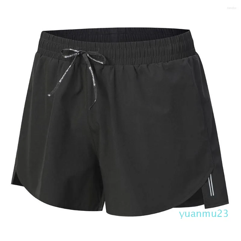 Running Shorts Men Solid Color Rear Zipper Pocket Sport Gym Breathable Fiess Training Workout Outdoor Leisure