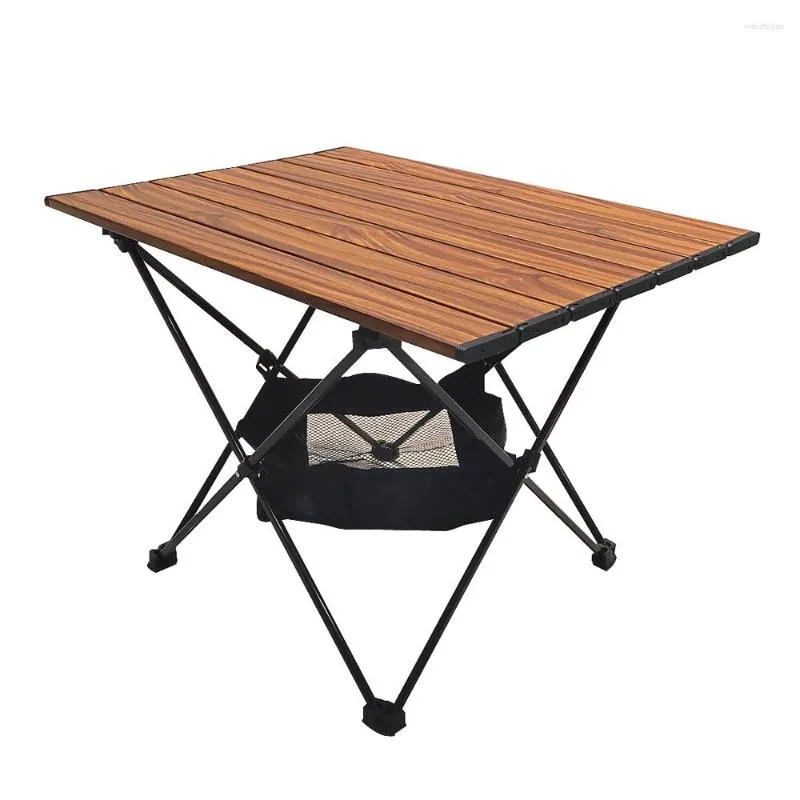 Camp Furniture Outdoor Dining Table Aluminum Portable Ultralight Folding Camping Can Be Folded For Family Gatherings Picnic Barbecue