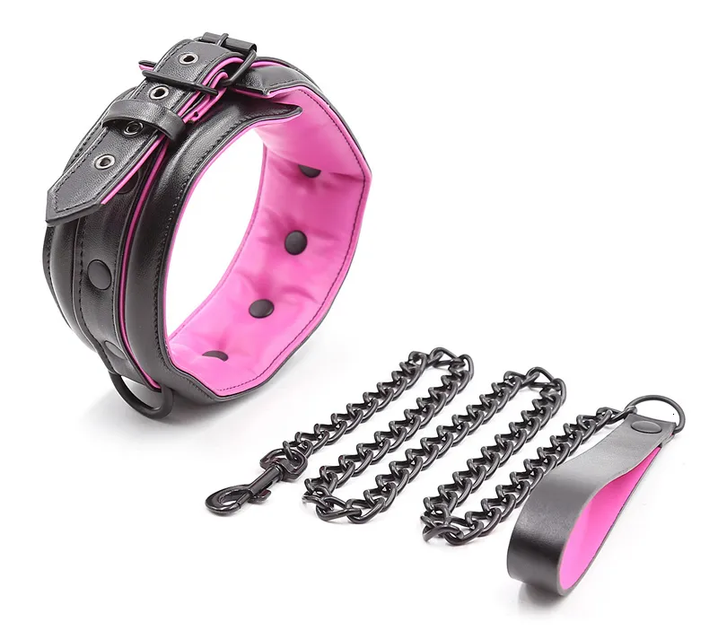 Bondage Bdsm Set For Couples Leather Restraints Collars Cuffs_voghion.com