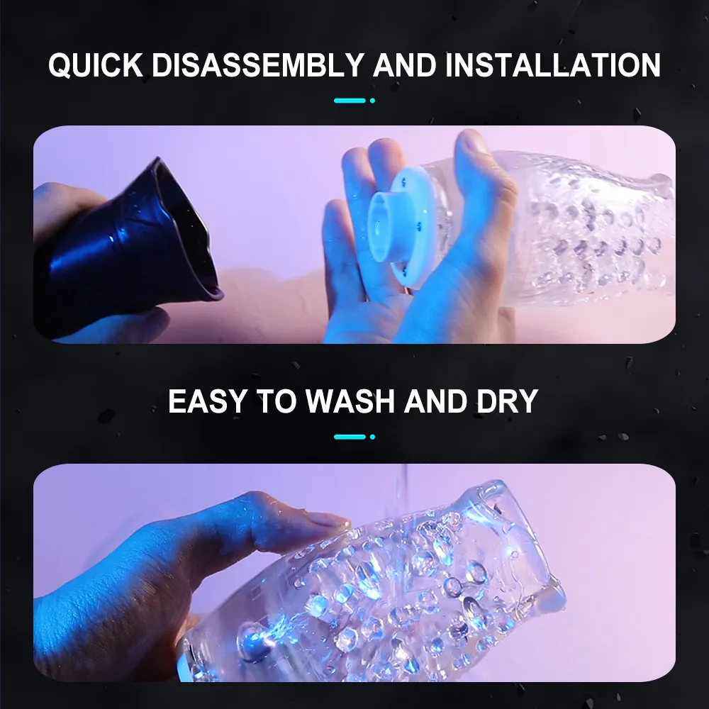 Vibratoren Automatischer Masturbator für Mann Teleskop-Rotationsvibrator Oralsex Eicheltrainer Massage Masturbat_voghion.com