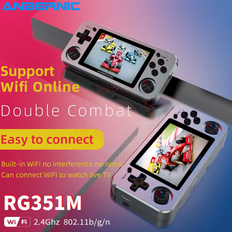 RG351V ANBERNIC Handheld Game Player Retro Game Console RK3326 Wifi Online  IPS Screen Portable Opendingux Game Consola - AliExpress