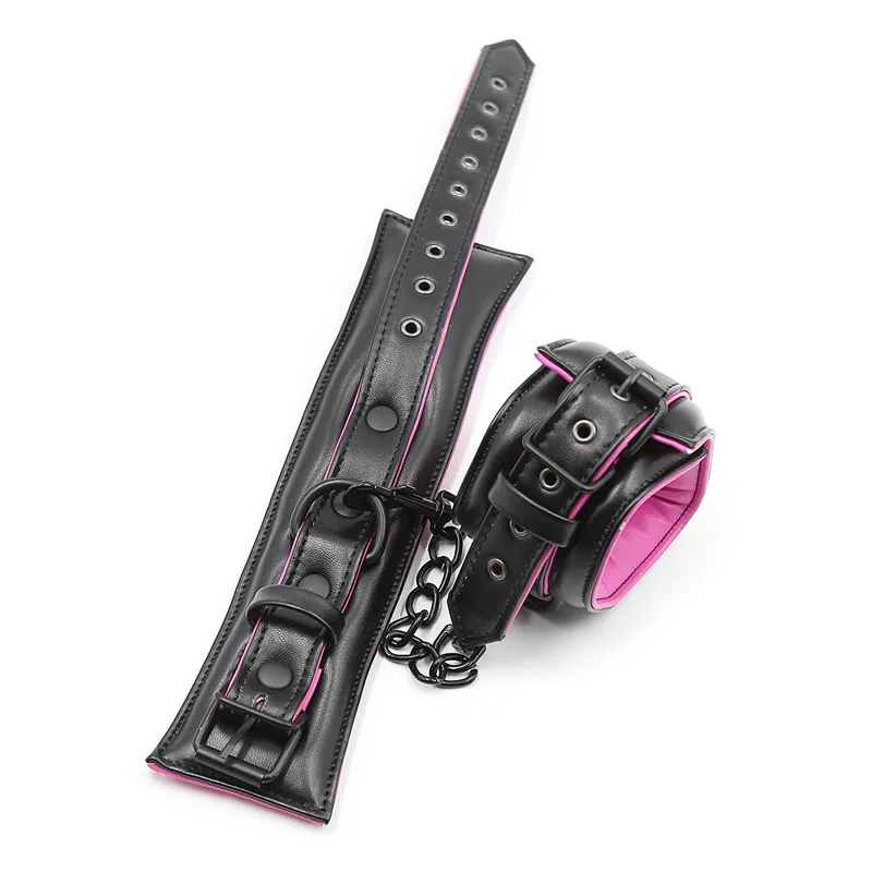 Bondage Bdsm Set For Couples Leather Restraints Collars Cuffs_voghion.com