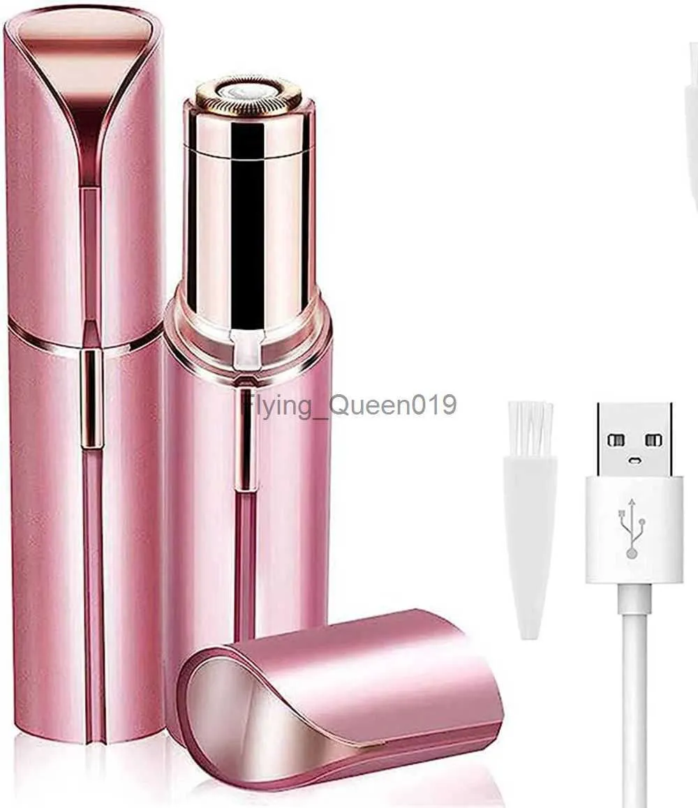 Tondeuse à sourcils électrique Mini épilateur à sourcils pour le visage Forme de rouge à lèvres Épilation Portable Bikini Rasoir indolore Outil HKD230825