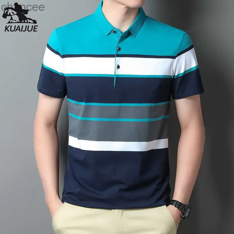 polo shirt men summer new high quality cotton men's Short sleeve Splicing fringe youth Business casual polo shirt M-3XL 4XL 2333 HKD230825