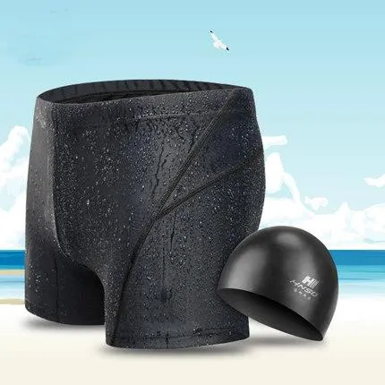 costumi da bagno da bagno maschile a squalo idrico idrico di nuoto tronchi sportivi pantaloncini da bagno classici slip a vita bassa con cappuccio da nuoto