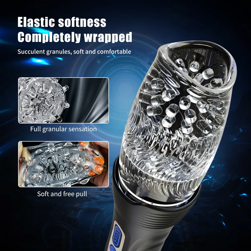 Vibratoren Automatischer Masturbator für Mann Teleskop-Rotationsvibrator Oralsex Eicheltrainer Massage Masturbat_voghion.com