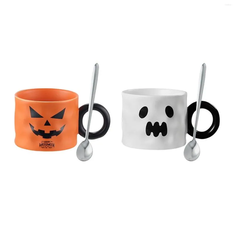 Mokken Koffiekopje Cartoon Herfstvakantie Kopjes Halloween Mok Set Pompoen Keramische Pompoen Voor Vrouwen Themafeest