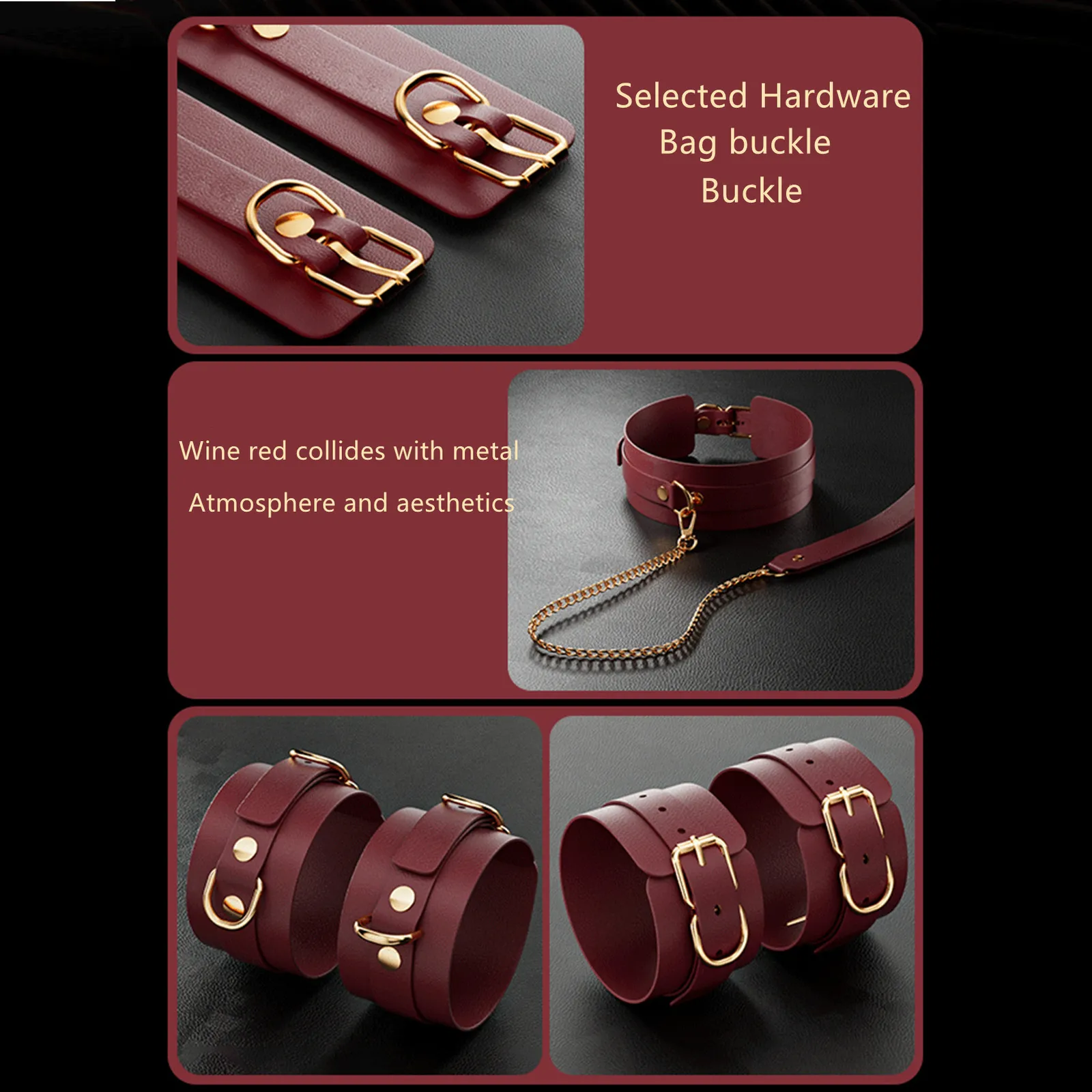Adult Bondage Bundle Set For Women Exotic Leather And Plush Kit_voghion.com