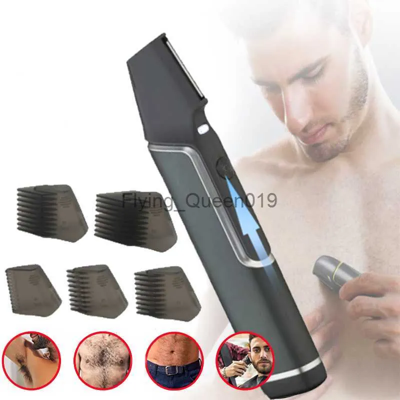 Nouveau rasoir électrique pour hommes Mini épilateur complet du corps multifonctionnel épilateur télescopique rasoir rechargeable barbe style garniture HKD230825