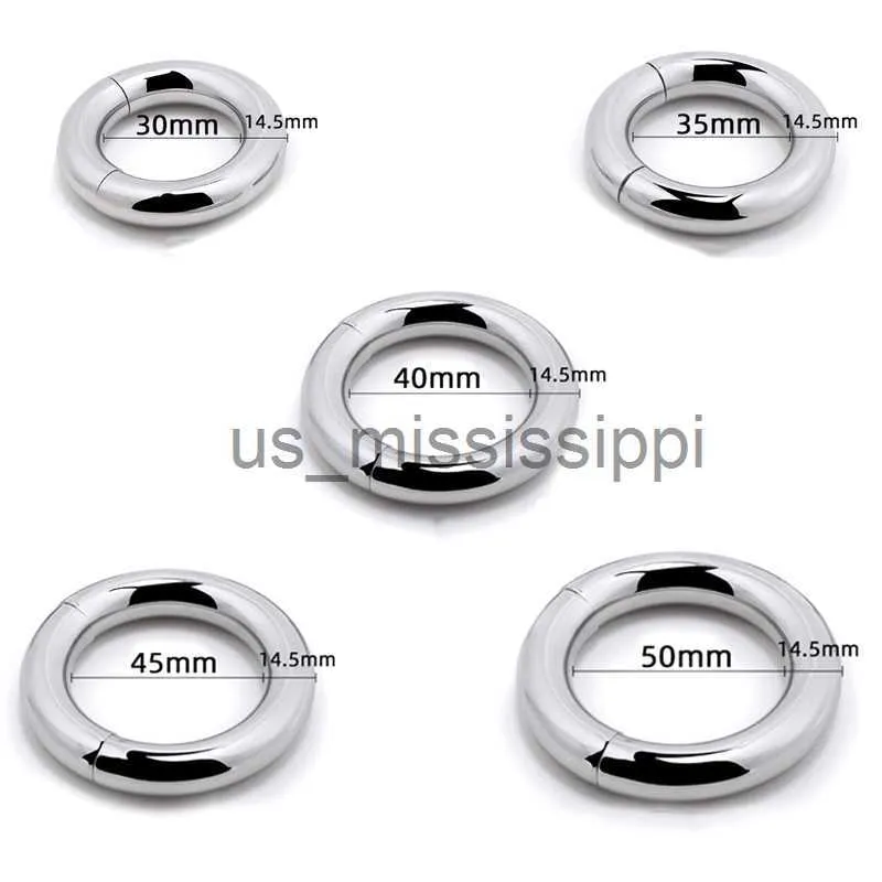 Other Health Beauty Items Metal Penis Ring Delay Ejaculation Tool Magnetic  Stainless Steel Penis Bondage Lock Cock Ring Heavy Male Metal Scrotum  Stretcher X0825 From Us_mississippi, $10.24