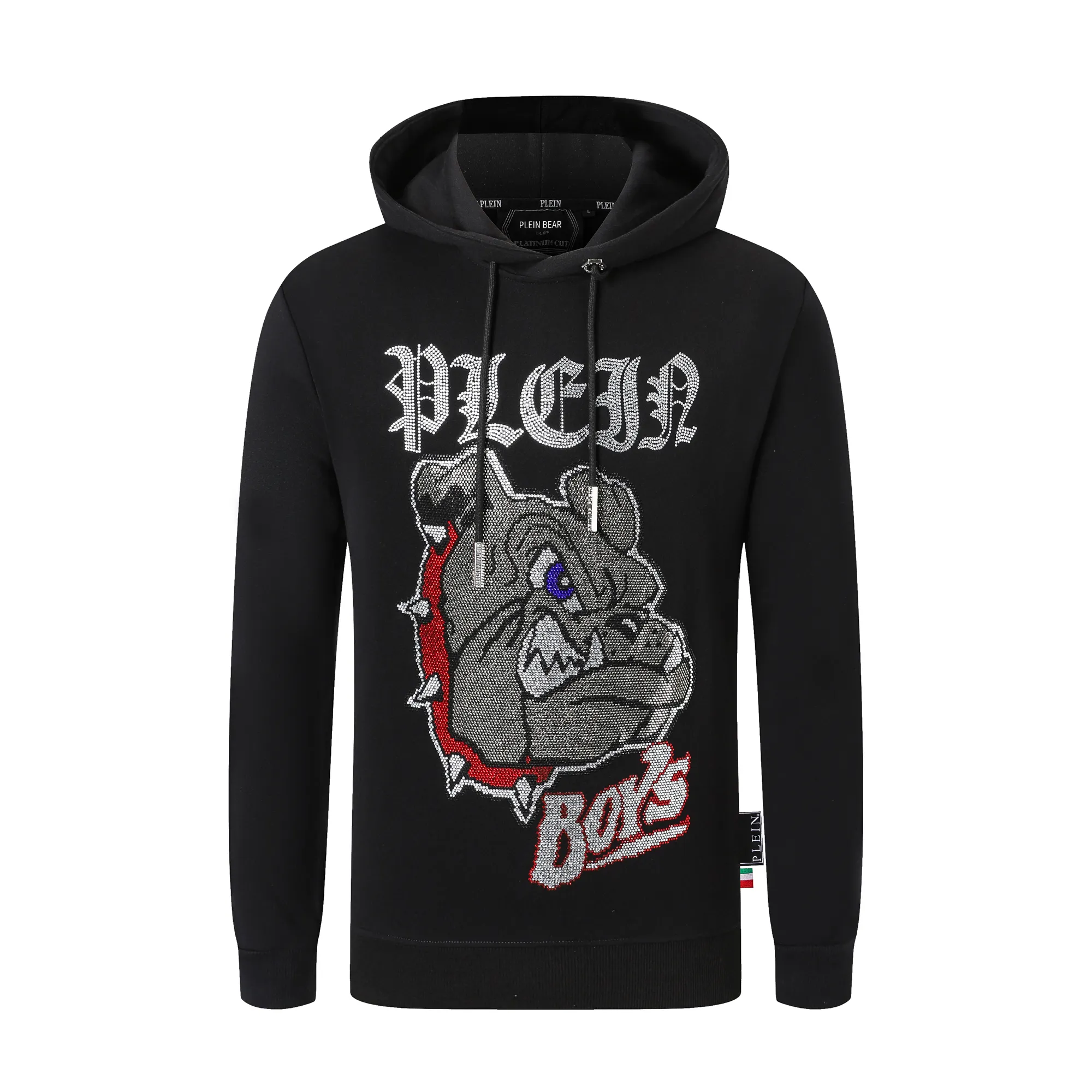 Plein Bear Marca Mens Hoodies Moletons Quente Grosso Moletom Hip-hop Solto Característica Personalidade Pp Crânio Pulôver Strass Luxo Hoodie 2069