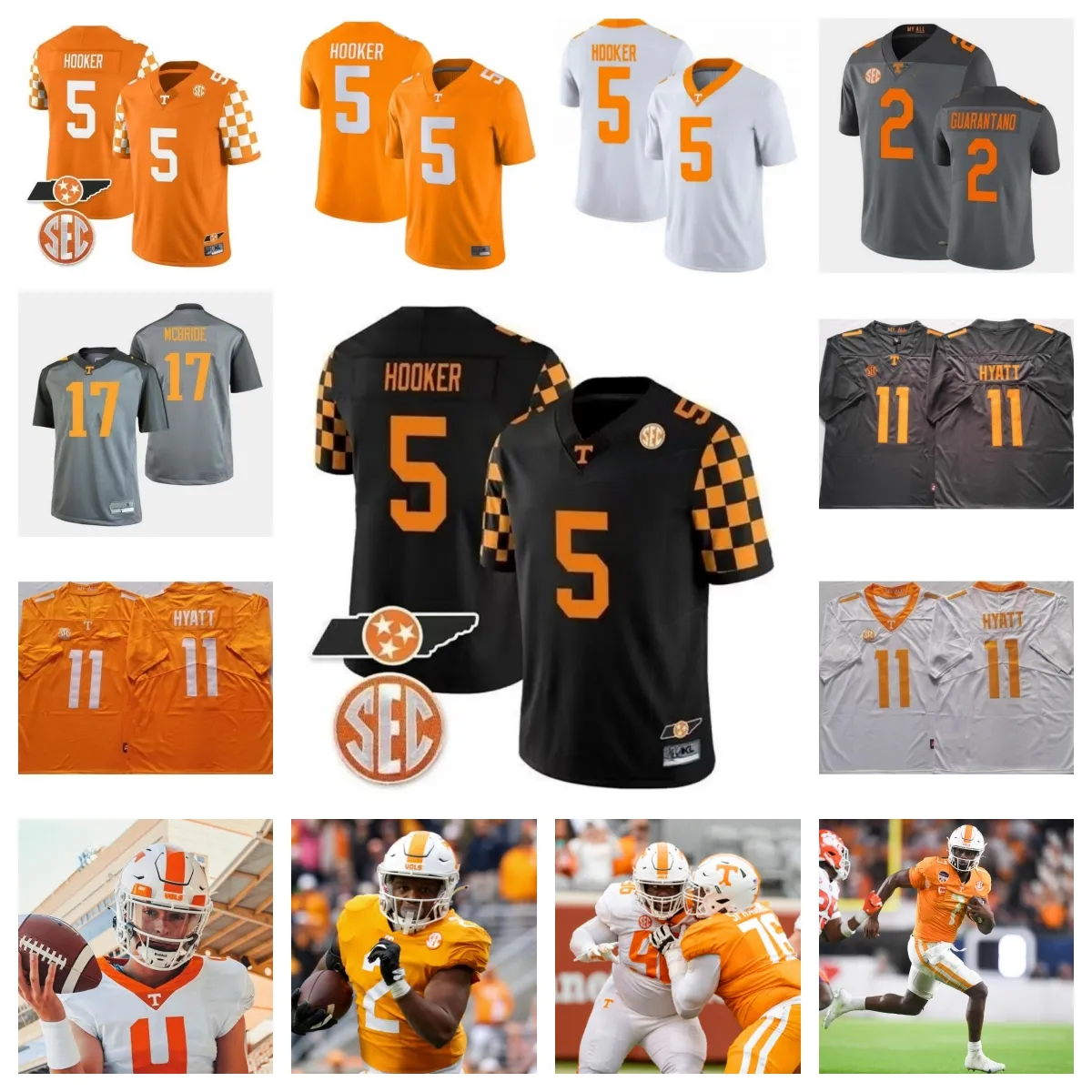 2023 Tennessee Volunteers Football 8 Nico Iamaleava 15 Bru McCoy 53 Daevin Hobbs 1 Dont'e Thornton Jr. 85 Nathan Leacock 31 Caleb Herring 21 Omari Thomas 8 Turnage