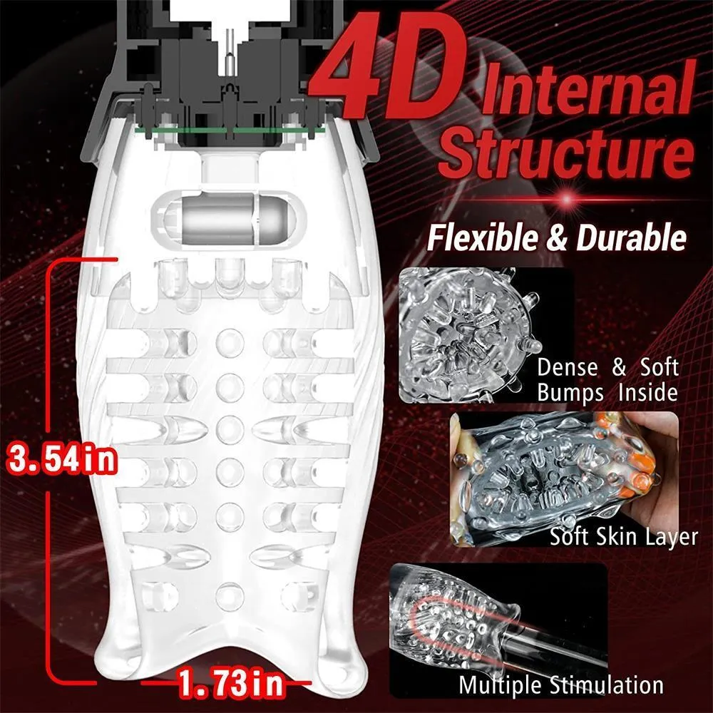 Vibratoren Automatischer Masturbator für Mann Teleskop-Rotationsvibrator Oralsex Eicheltrainer Massage Masturbat_voghion.com