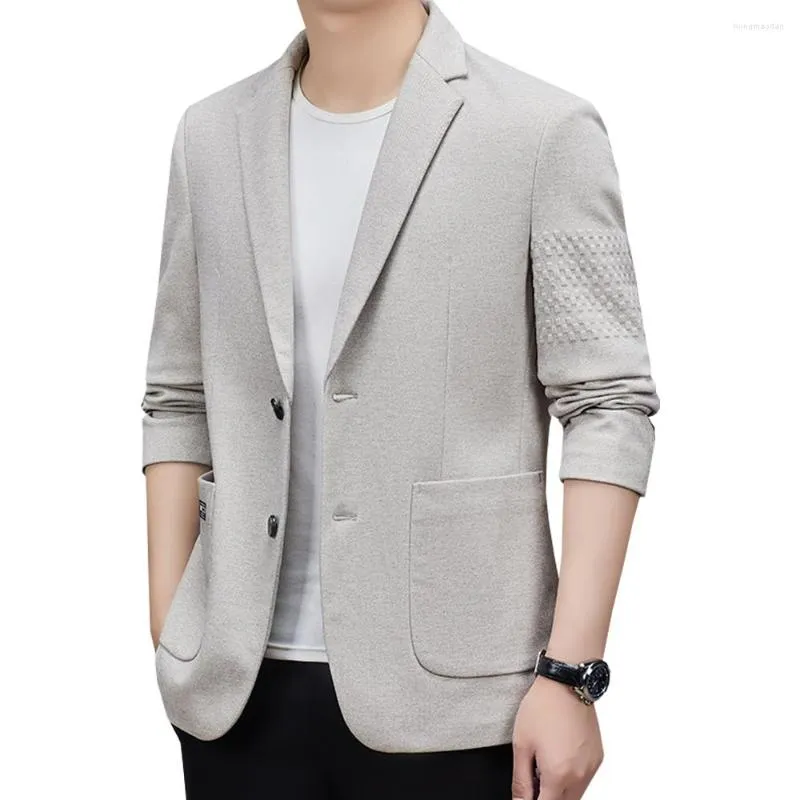 Herrdräkter högre kvalitet casual blazers rockar män förtjockar mode smal fit blazer för jacka affärsdräkt outwear korea kläder