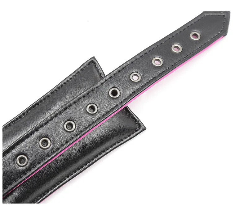 Bondage Bdsm Set For Couples Leather Restraints Collars Cuffs_voghion.com