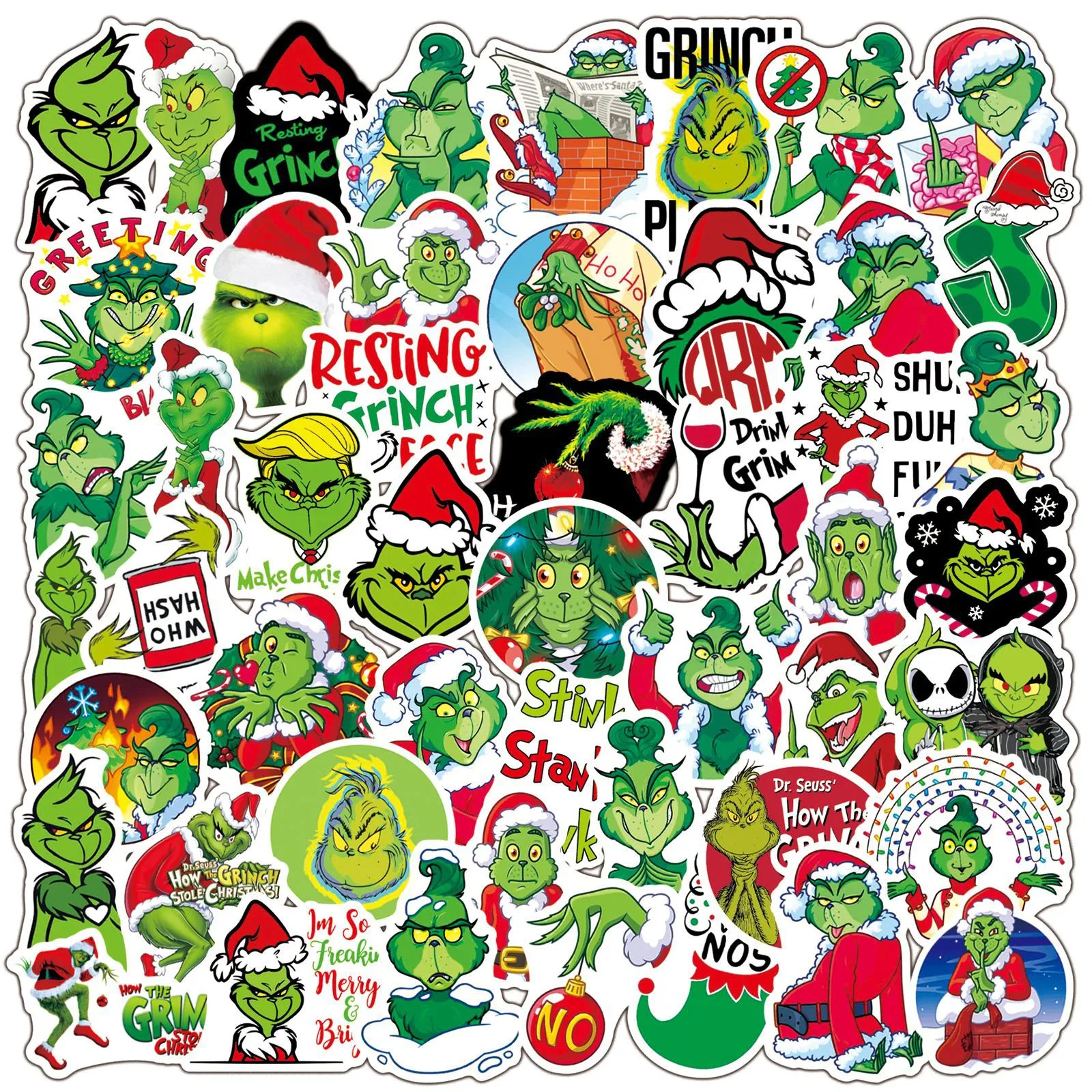 50/100 Cool Christmas And Halloween Graffiti Stickers For Skateboards,  Motorcycles, Laptops, Phones, Cars, And Luggage From Phonecase_2023, $4.16