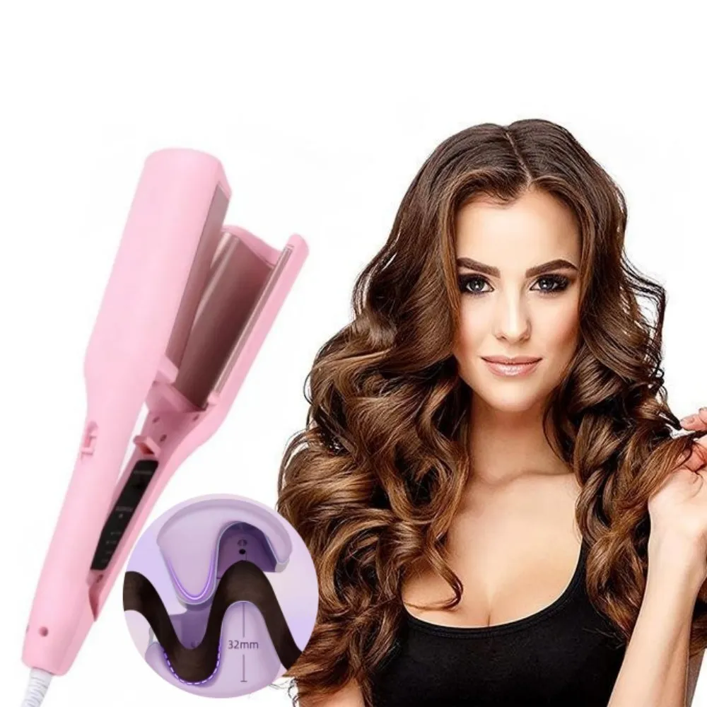 Curling Irons Przenośna żelaza ujemna szyna elektryczna mokra sucha lokarze 32 mm urocze fala jaja włosy Włosy szybkie ogrzewanie Waver 230825