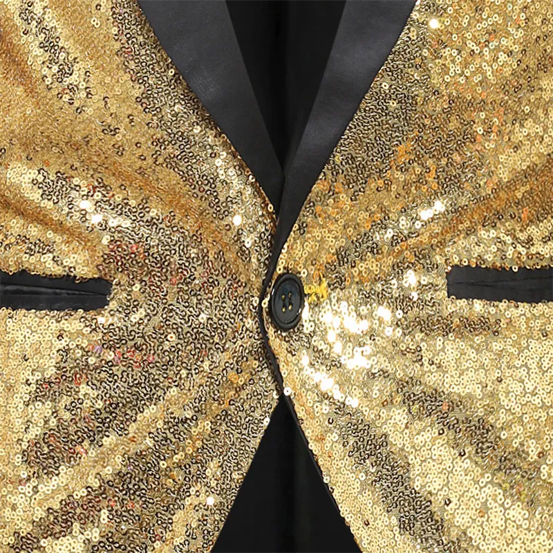 Mens Suits Blazers Gold Sequin Suit Jacket Mens Performance Party Dress Coats Red Silver Male Blazers Purple White Black Collar Tuxedo 230824 From 26 53 DHgate