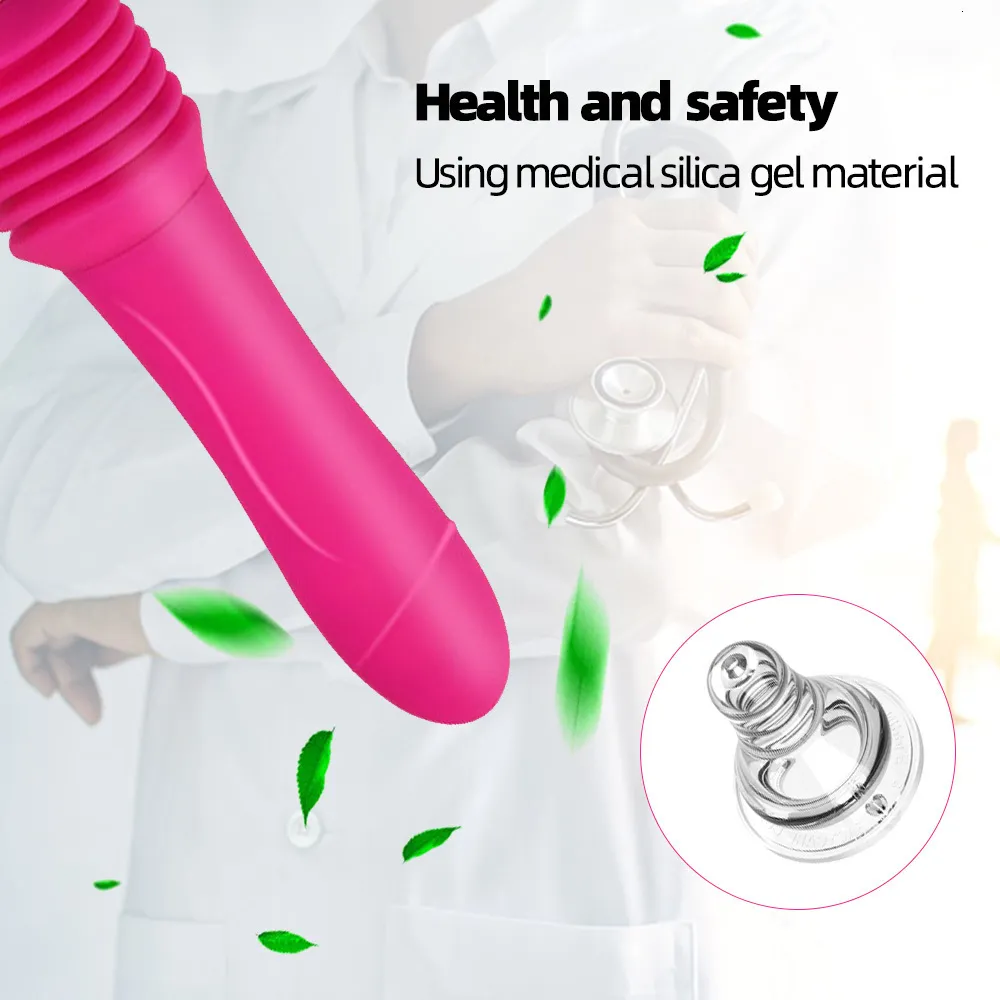 Vuxenleksaker Sex Teleskopisk hine Automatisk dragning och insättning av pistol Kvinnors onani Vibrationsstimulering 2023_voghion.com