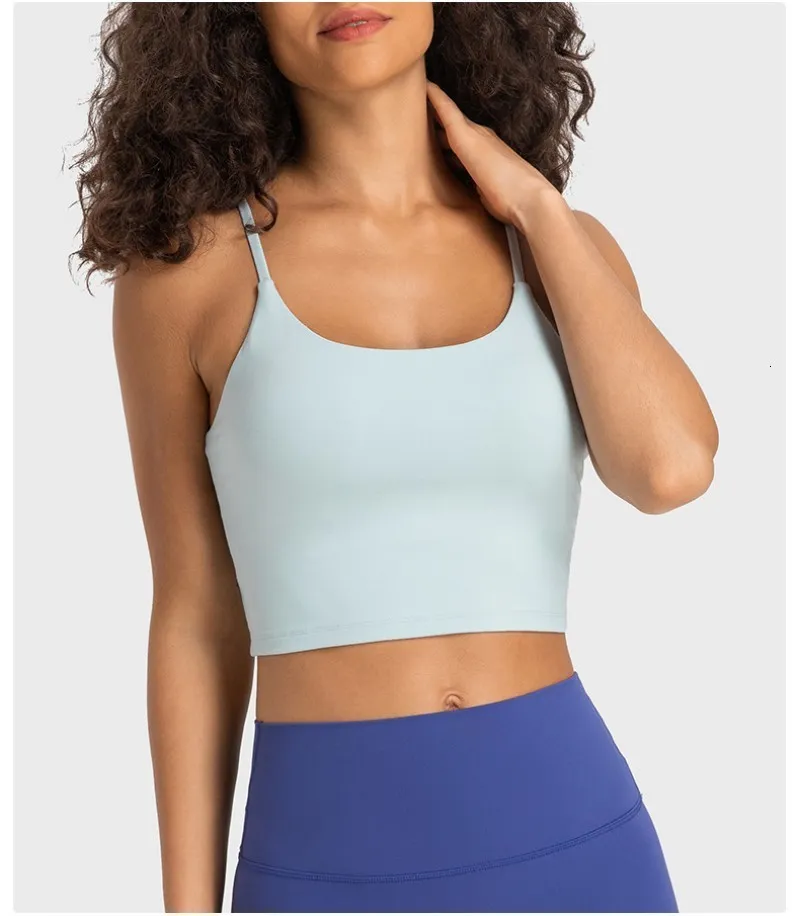 Débardeurs pour femmes Camis Yoga Débardeur Sexy Running Training Fitness Soutien-gorge Antichoc Sports Séchage rapide Absorption de la sueur et super elast 230825