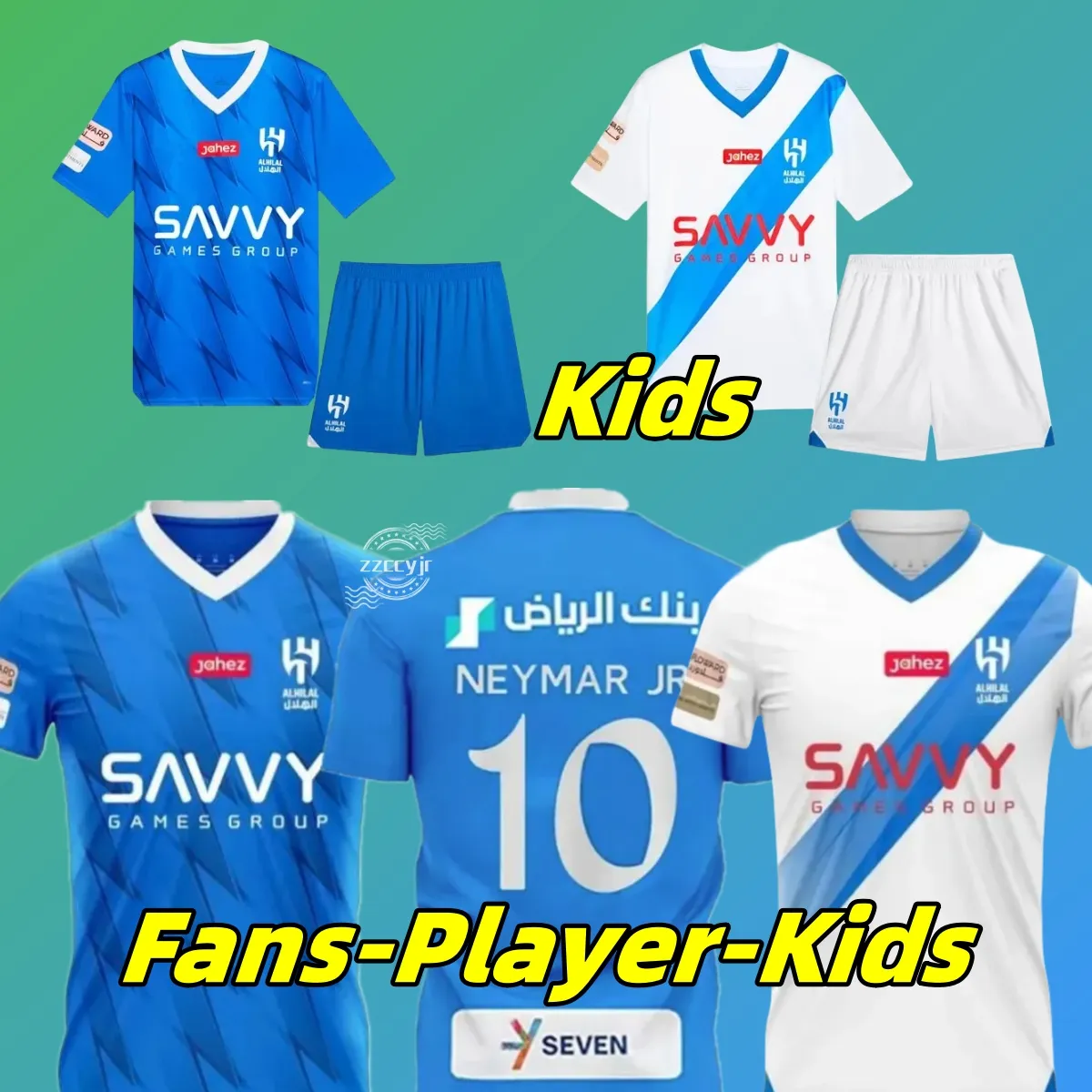 2023 2024 NEYMAR JR 10 Transfer Al Hilal Soccer Jerseys MALCOM