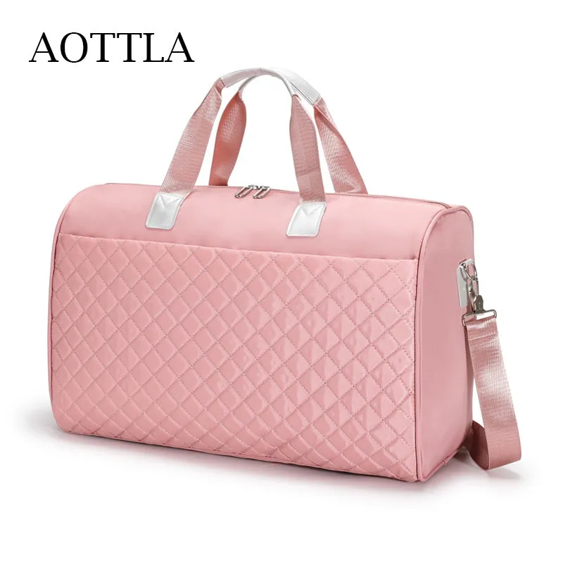 Torby Duffel Aottla Travel Bag damskie ramię duże torebki pojemności męskie sporty casual crossbody pakiet mody bagażowy bagaż 230825