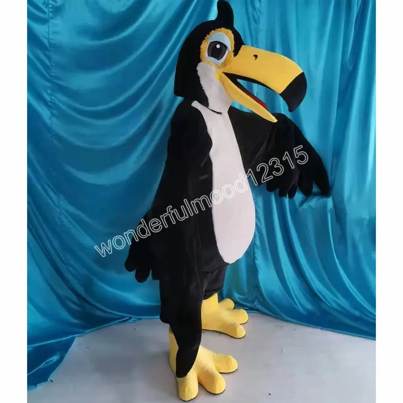 Cadılar Bayramı Yeni İş Özelleştirilmiş Komik Toucan Maskot Kostümleri Karikatür Yetişkinler İçin Cadılar Bayramı Maskotu