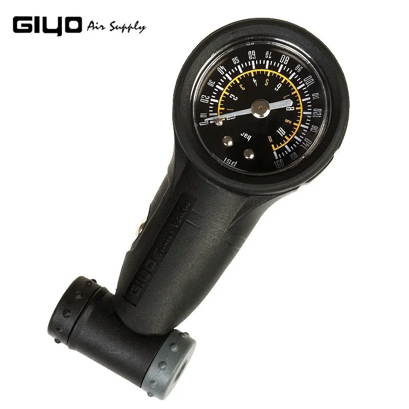 مضخات الدراجة المقياس إطارات الدراجة الاحترافية Schrader Presta Valves Air Pressure 160 Psi Barometer Cycling Association for Bicycle 230824