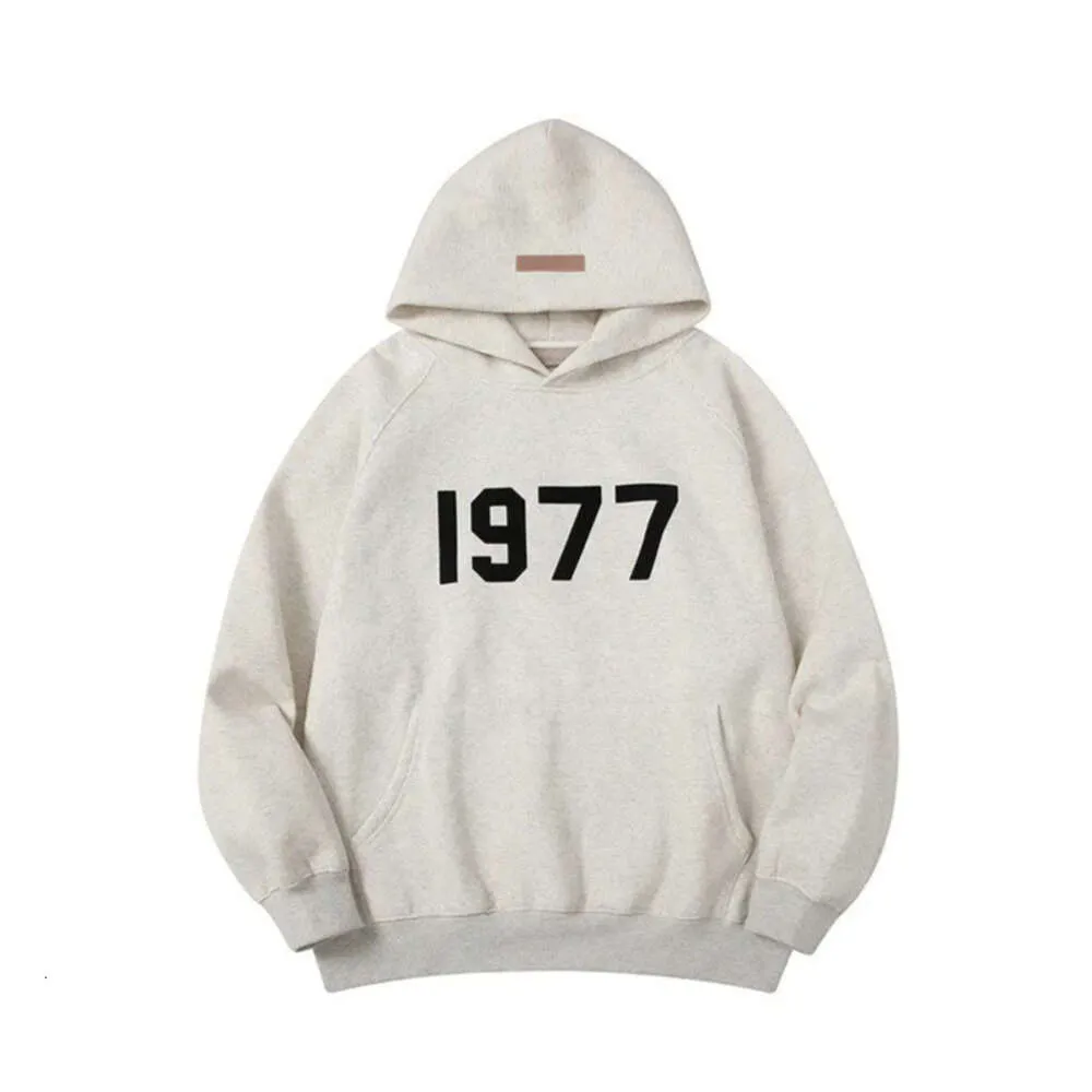 Herrtröjor tröjor ess designer varm hoodie hoody man pullover tröja herr essentails svart 1977 killen kvinnor män crewneck780