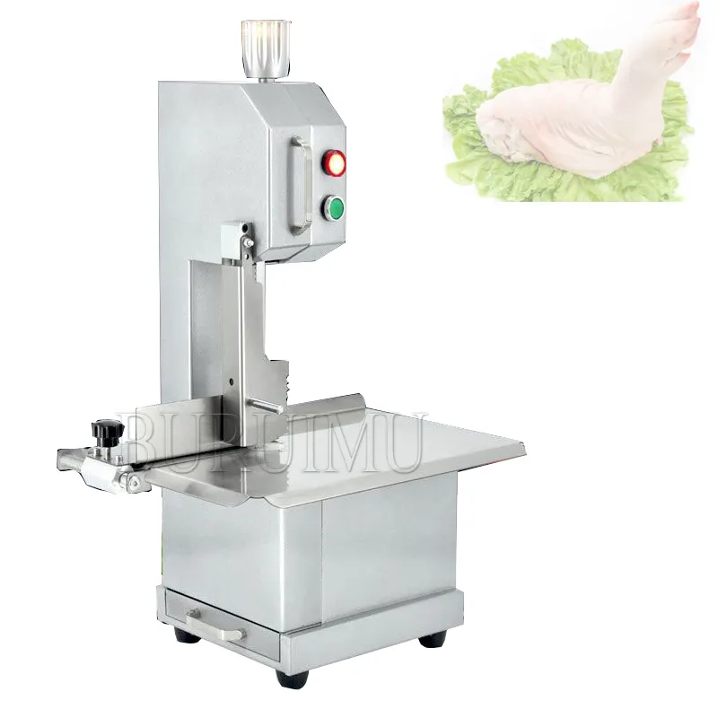 Knochensägemaschine Knochenschneidemaschine Gefrorener Fleischschneider Schnitt Traber/Rippen/Fisch/Fleisch/Rindfleisch Maschine 220V