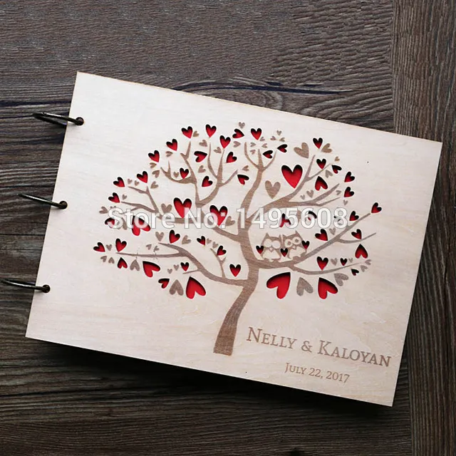 Owl-Wedding-Guest-Book-Rustic-Guest-Book-heart-tree-Wedding-Guestbook-Wooden-wedding-gift.jpg_640x640