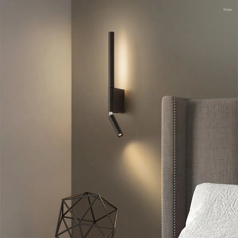 Lampe murale de chevet rotative à 330 degrés, luminaire décoratif d'intérieur, style coréen, étanche, esthétique, idéal pour un salon ou une maison