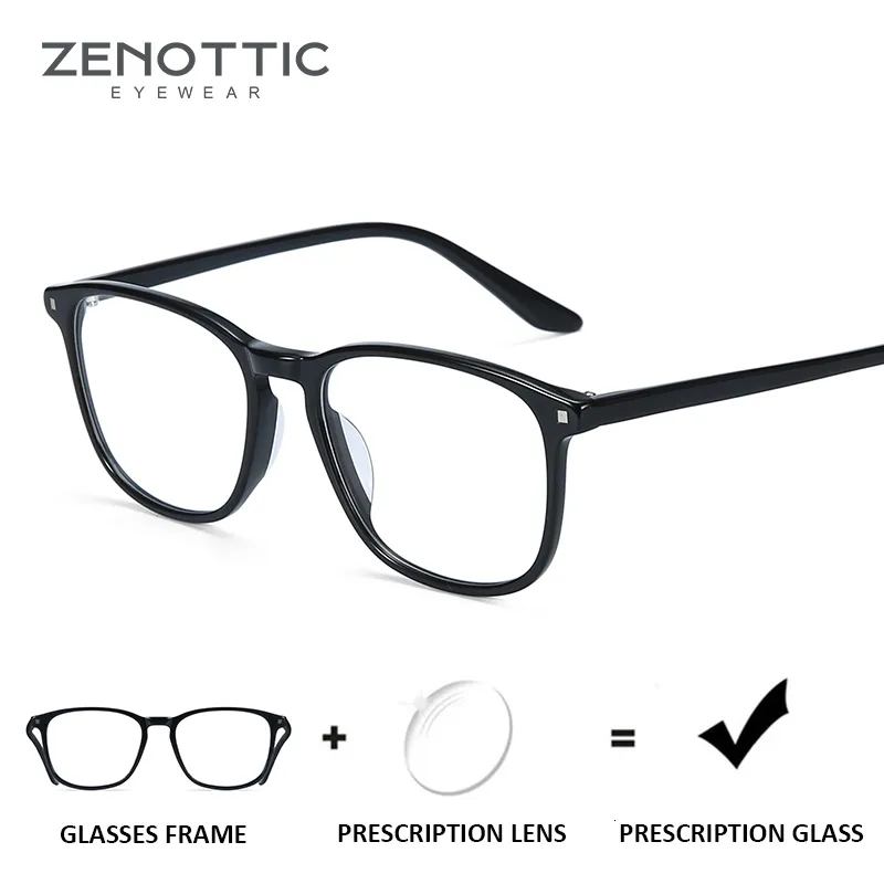 Mode solglasögon ramar zenottiska acetat recept progressiva glasögon kvinnor anti blå ljus pochromic anpassad glasögon ram myopia glasögon män 230824