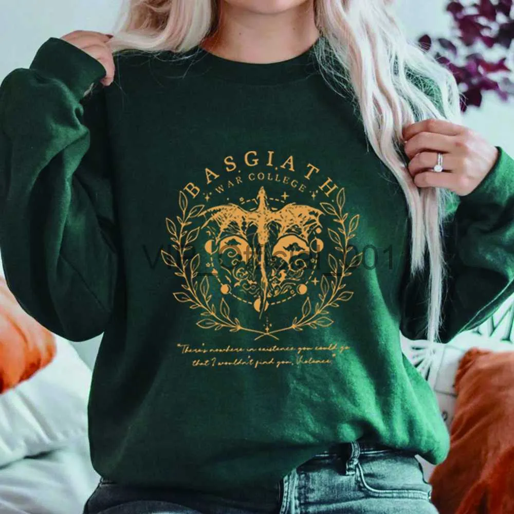 Basgiath War College Comfort Color Sweathirts Fjärde vingskjorta Fly eller Die Topps Violet SorrenGail Hoodie Bookish Gift X0825