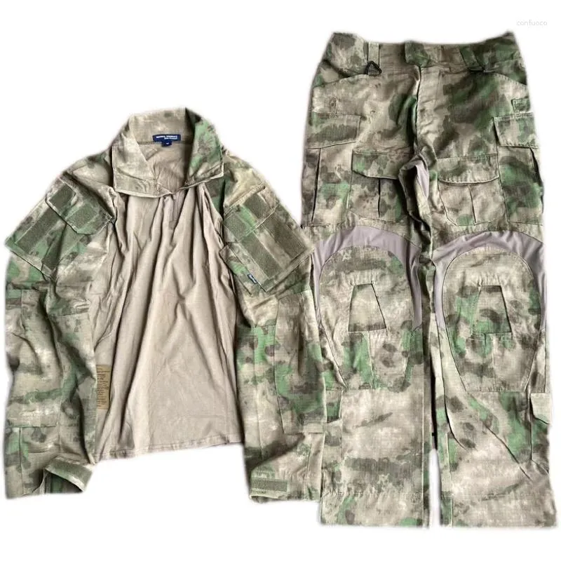 ハンティングジャケットGen3 ATFG Green Ruins Tactical Frog Paintball G3 Suit Long Sleeve Top Combat Pants With Knee Pad