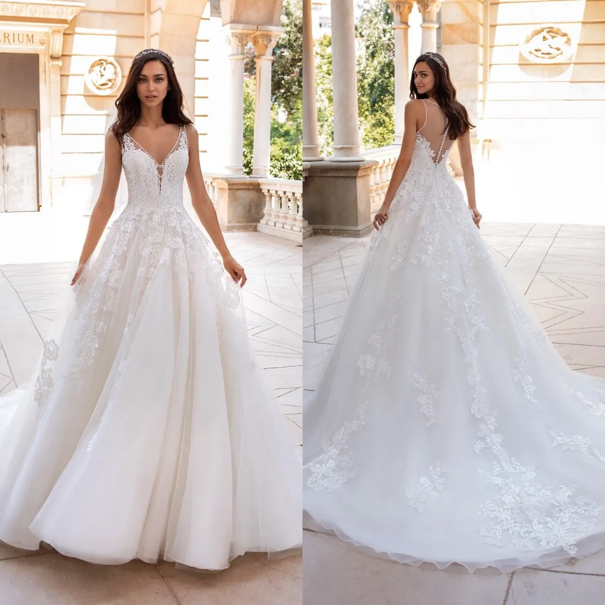 Custom Made White Lace A Line Deep V Wedding Dress... From Lindaxu90, $113.62 | DHgate.Com Custom Made White Lace A Line Deep V Wedding Dress... From Lindaxu90, $113.62 | DHgate.Com