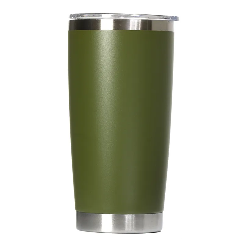 Garrafas de água 20 onças 304 aço inoxidável tumbler caneca de café carro garrafa térmica copo thermocup caixa termica manter frio e cair 230825