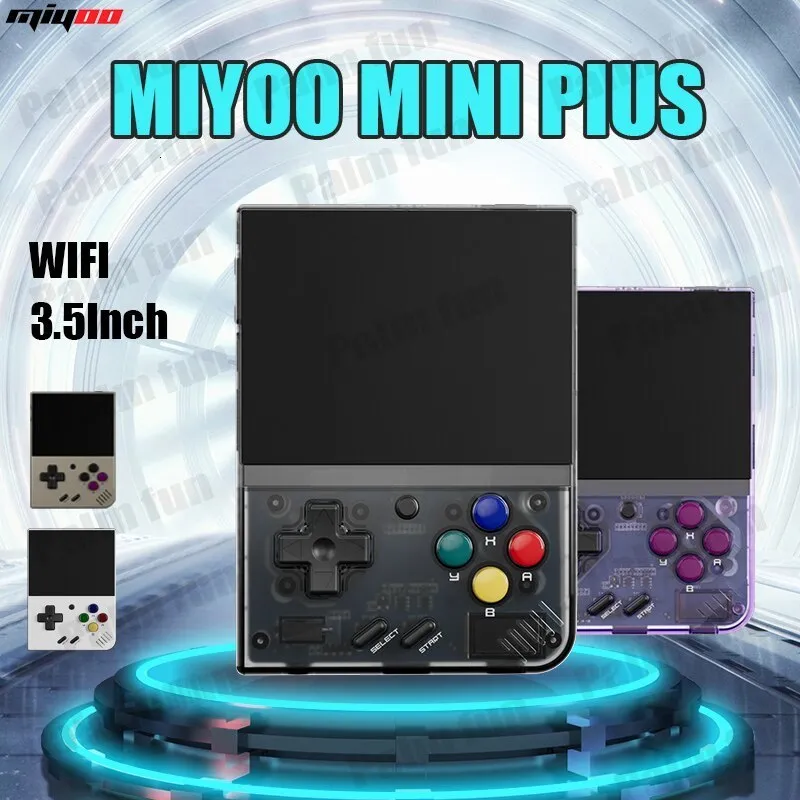 Jogadores de jogos portáteis MIYOO Mini Plus portátil retro console de jogos portátil V2 Mini IPS tela clássico console de videogame sistema Linux presente para crianças 230824